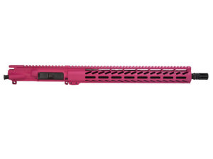 Pink Cerakote AR 15 Rifle upper matching 15 M Lok Rail
