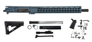 titanium blue rifle kit along with color matched keymod handguard